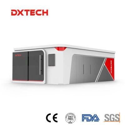 2021 Hot Sale CNC All Cover Exchange Platform Fiber Laser Cutting Engraving Machine for Metal Steel Sheet