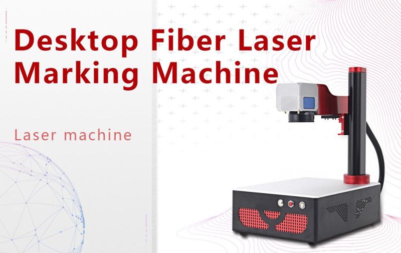 20W Best Selling Mini Desktop Fiber Laser Marking Machine Engraving Item Number Serial Number on Metal