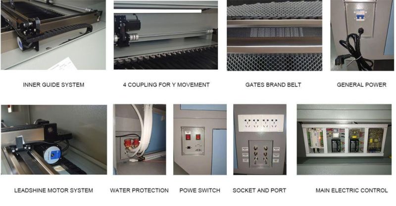 CO2 Laser Cutting Machine Double Head with Rd Ruida Trocen Mainboard