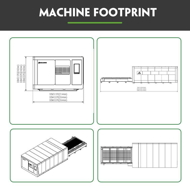 High Power Laser Cutting Machine CNC Fiber Laser Engraving Machine for Hardware Precision Machinery Metal Plate Cutting