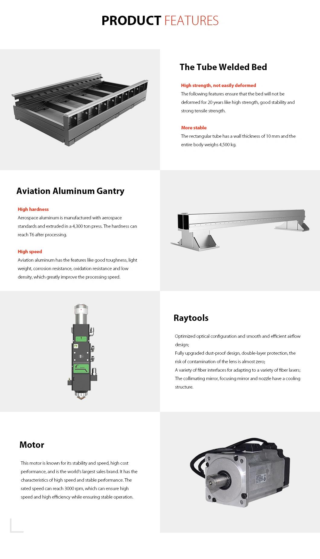 Fiber Laser Riveting Machine Aluminum Laser Cutter High Precision Double-Layer Protection 1500*3000mm Optional High Processing Speed Galvanized Steel