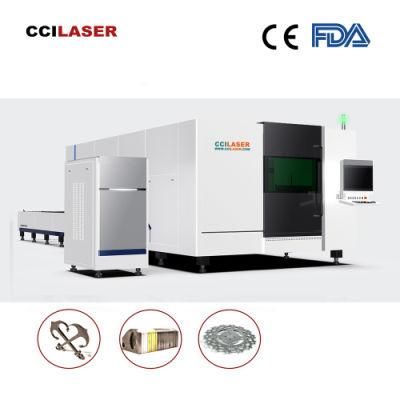 Cci Raycus Enclosed Aluminum Stainless Carbon Steel Iron Fiber Laser Cutting Machine for Metal Sheet 1000W 1500W 2000W 3000W CNC Cutter