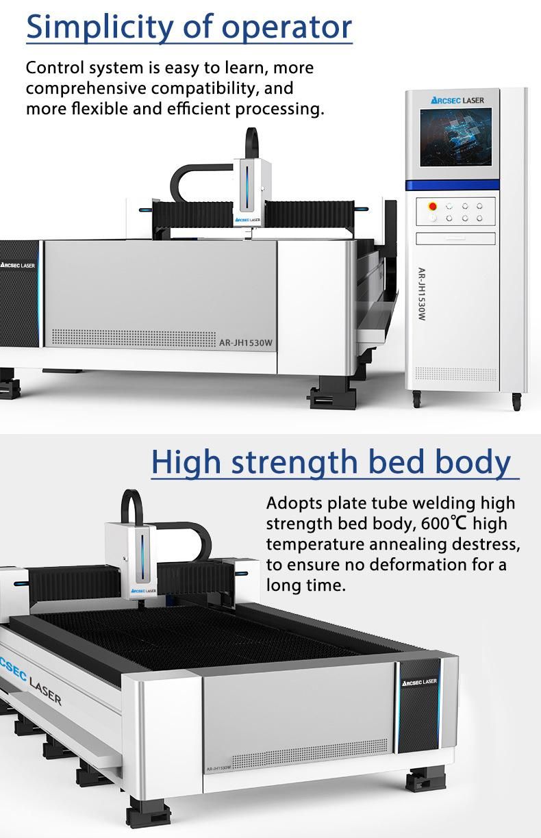 Exchange Platform Laser Cutting Machine 500W-12000W Open Metal Fiber CNC Laser Cutting Machine