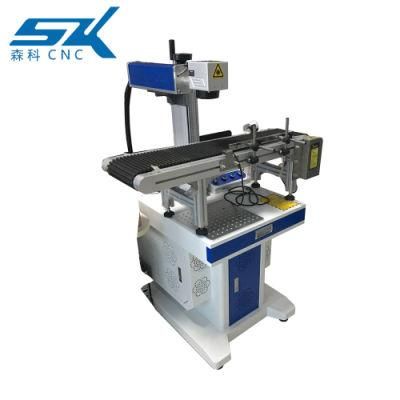 Senke Brand Laser Marking Machine with Conveyor Belt Feeding Fiber Laser Marking CNC Router