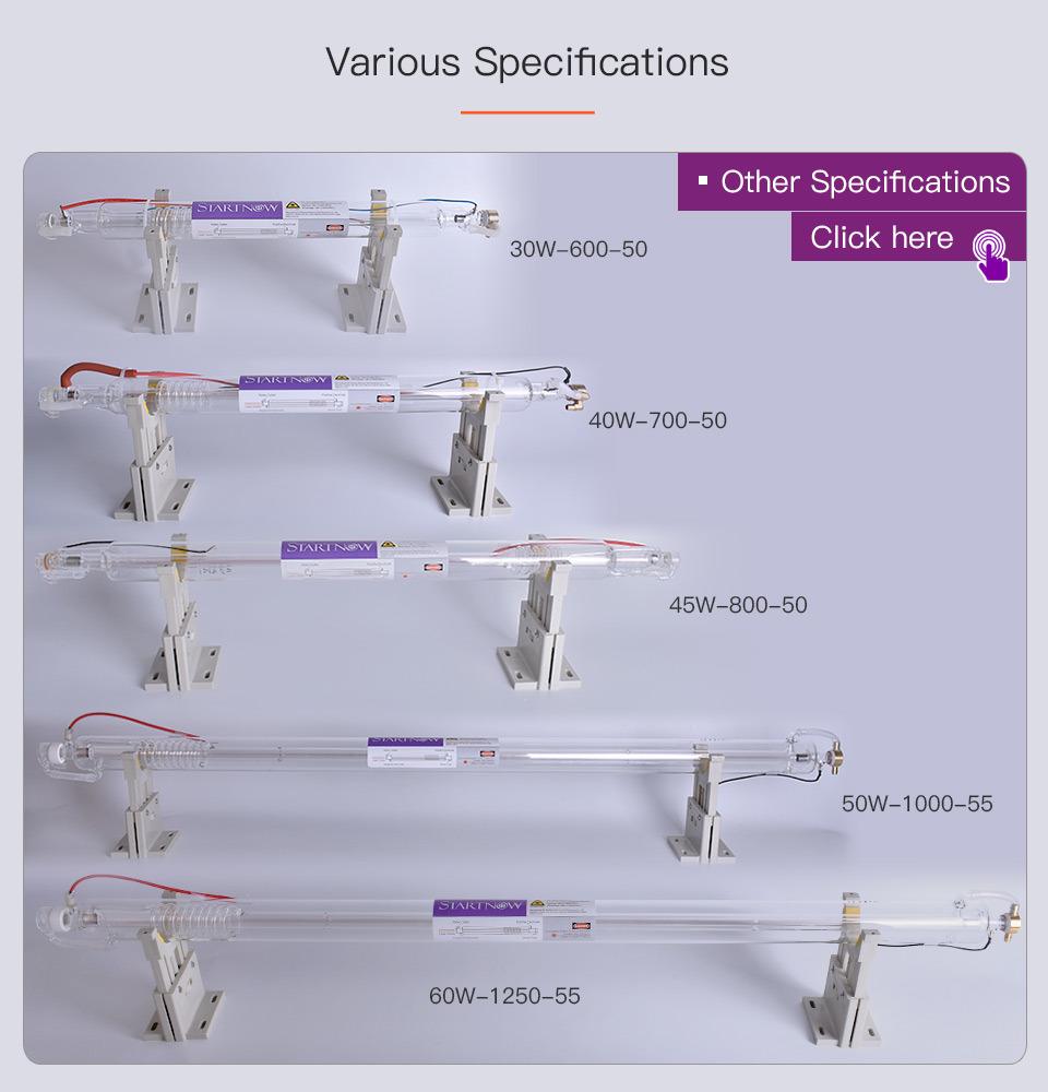 Monthly Deals Startnow 40W CO2 Laser Tube 700mm Laser Glass Lamp