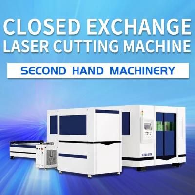 Second-Hand Machine 4000W 5000W 6000W Closed Type CNC Fiber Metal Laser Equipment for Cutting 5mm Titanium Plate