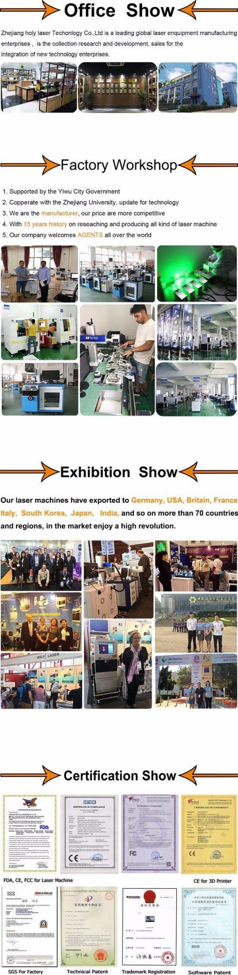 Made in China UV Laser Sandblasting Marking Machine Hsgp-3W/7W/10W