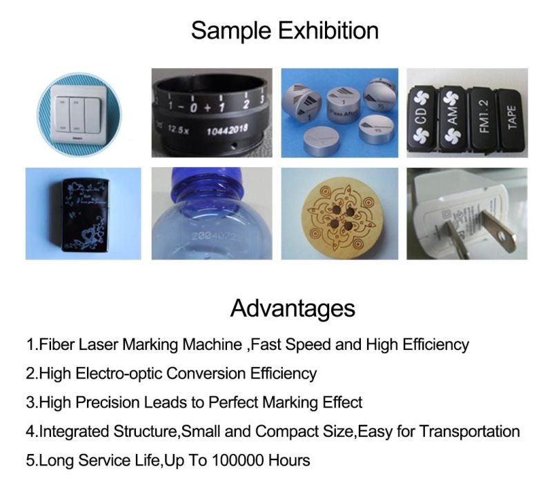 Kh High Quality Optical Laser Fiber Marking Machine for Sale