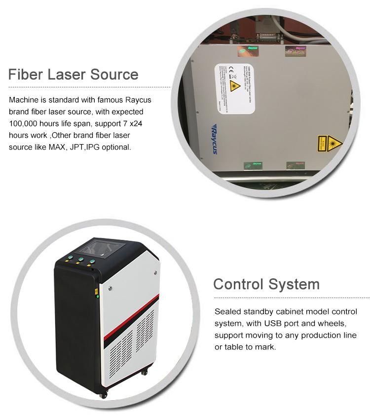 Flying Fiber Laser Marking Machine 50W Date Logo Production Line