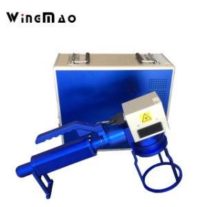 30W Fiber Laser Marking Machine on Engraving Metal Name Plate