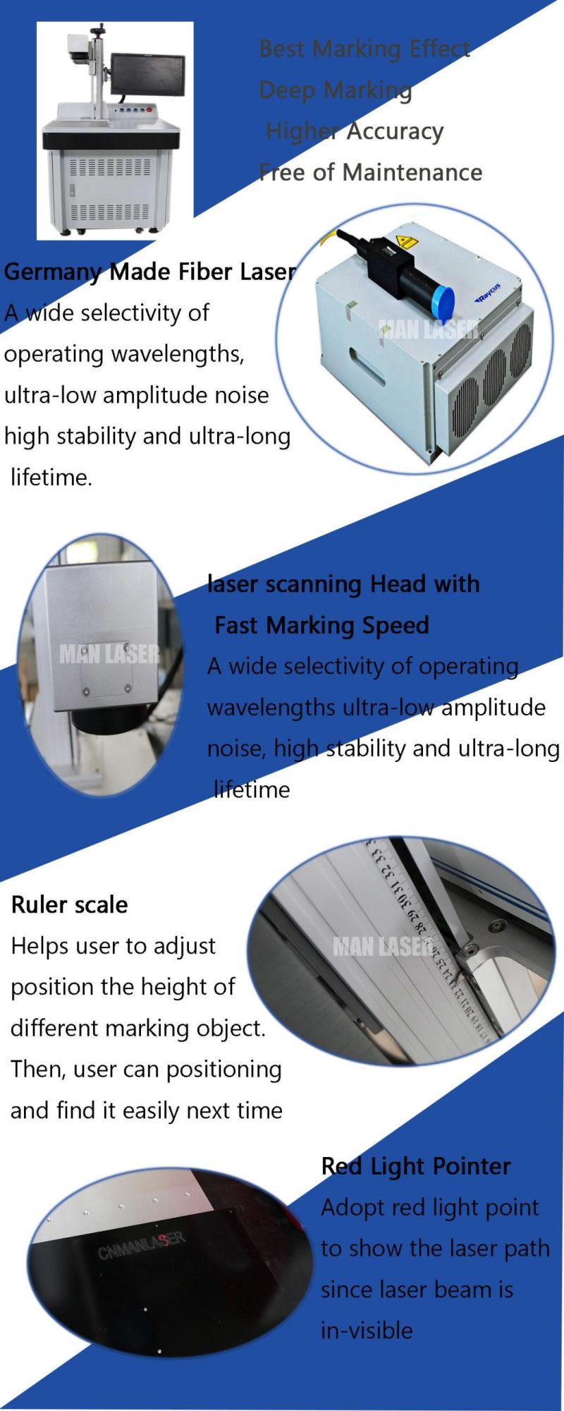 50W Portable Mopa Device Stainless Steel Color Fiber Laser Marking Engraving Machine