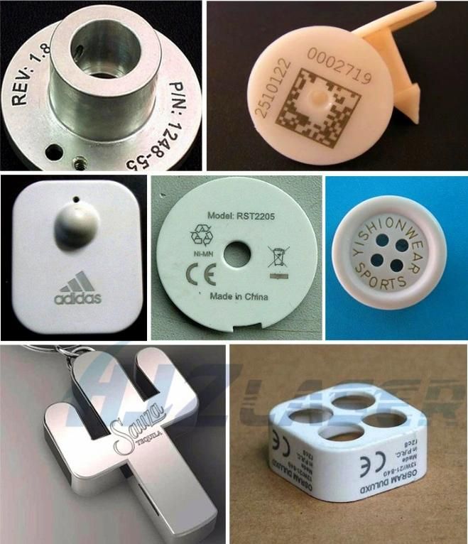 20W 30W Fiber Laser Engraving Machine Bird Rings Pet Tag Metal Marker on Glass Watch Plastics Namecard