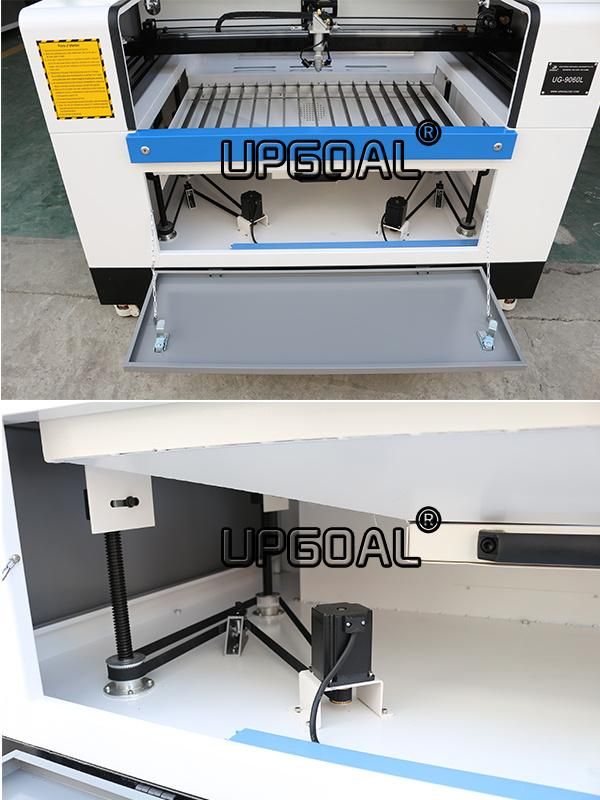 Small 90W Non-Woven Fabric /Nonwovens CO2 Laser Cutting Machine 900*600mm