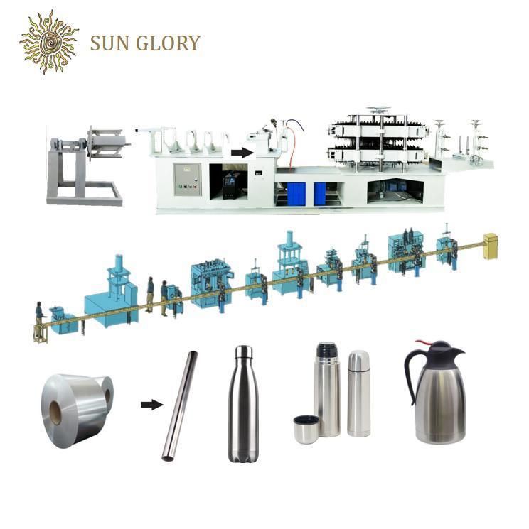 Sunglory CNC Metal Thermos Flask Industry Laser Cutter Equipment Stainless Steel Water Bottle Laser Cutting Machines Making Machine