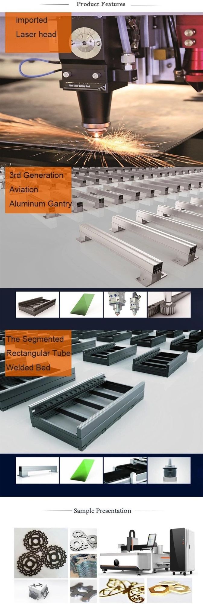 1000W 2kw 3kw CNC Stainless Steel Aluminium Sheet Metal Fiber Laser Cutting Machines Price Laser Cutter Equipment