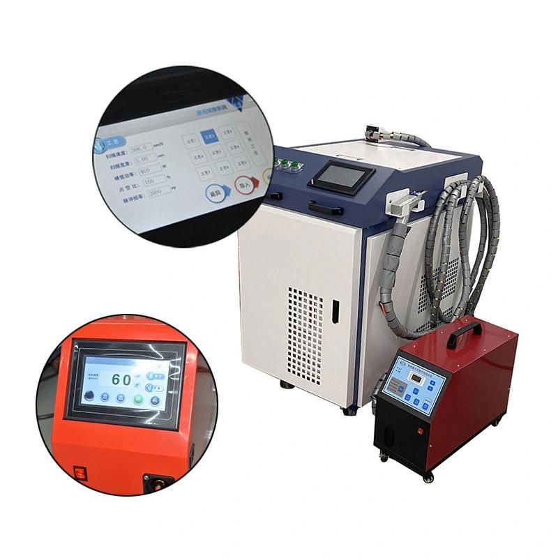 1000W 1500W Fiber Source Handheld Laser Welder Machine