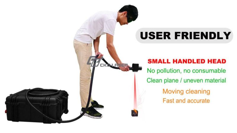 100W Portable Clean Laser Polishing Machine for Rust Metal Phone Case Car Parts