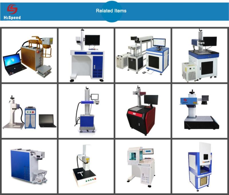 Hispeedlaser Galvo Scanning Marking System Fiber Laser Marking Machine with PC