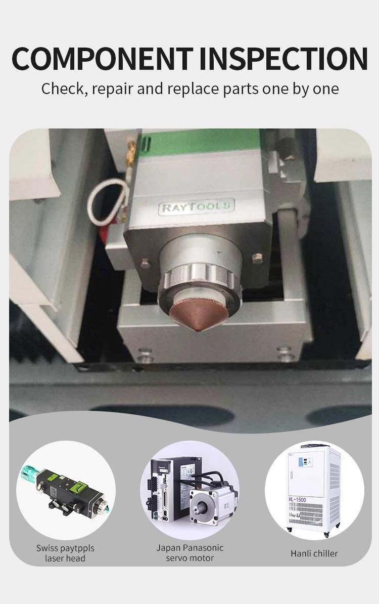 Second-Hand Machine 4000W 5000W 6000W Closed Type CNC Fiber Metal Laser Equipment for Cutting 5mm Titanium Plate