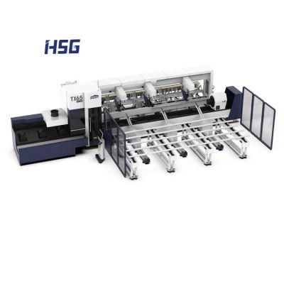 Industrial Thick Tube CNC Fiber Laser Cutting Machine for Pipes of Steel Iron Alloy Round Square Tube Shaped Laser Cutter