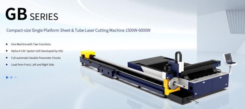 High Accuracy Metal Sheet and Tube Laser Cutting Machine