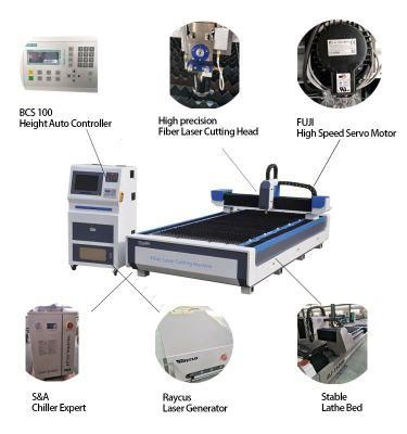 Portable 1000W Sheet Metal Fiber Laser Cutting Machine Price