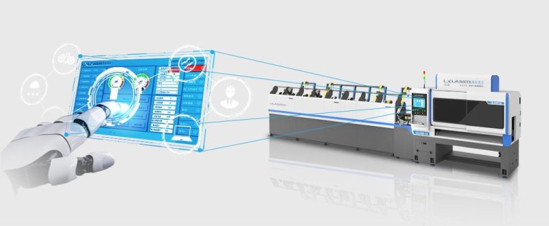 Professional CNC Stainless Steel/ Carbon Steel/ Aluminum/Brass/Galvanized Round/ Square Tube/Pipe Fiber Laser Cutting Machine for Metal Tube