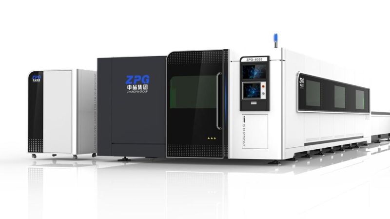 Zpg Fully Enclosure Fiber Laser Cutting Machine 5000W/6000W/10000W for Stainless Steel Carbon Steel Qualiyu Machine