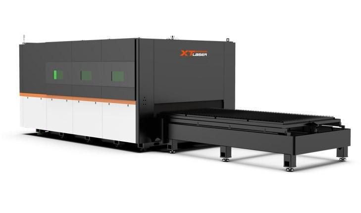 Fully Enclosed Fiber Laser Cutting Machine with High Efficiency for Metal