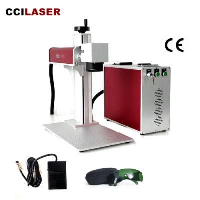 Portable Small Fiber Laser 20W 30W 50W 100W Max Raycus Jpt CNC Desktop Color Fiber Laser Marking Machine Price for Metal Sale