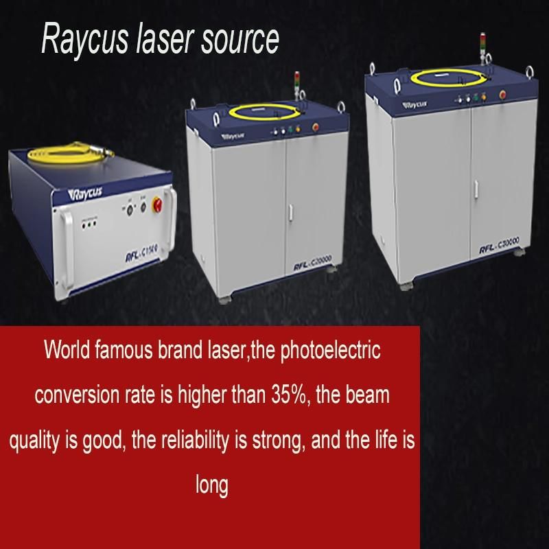 1000W 2000W 3300W 4000W Metal Stainless Steel Fiber Laser Cutting Machine