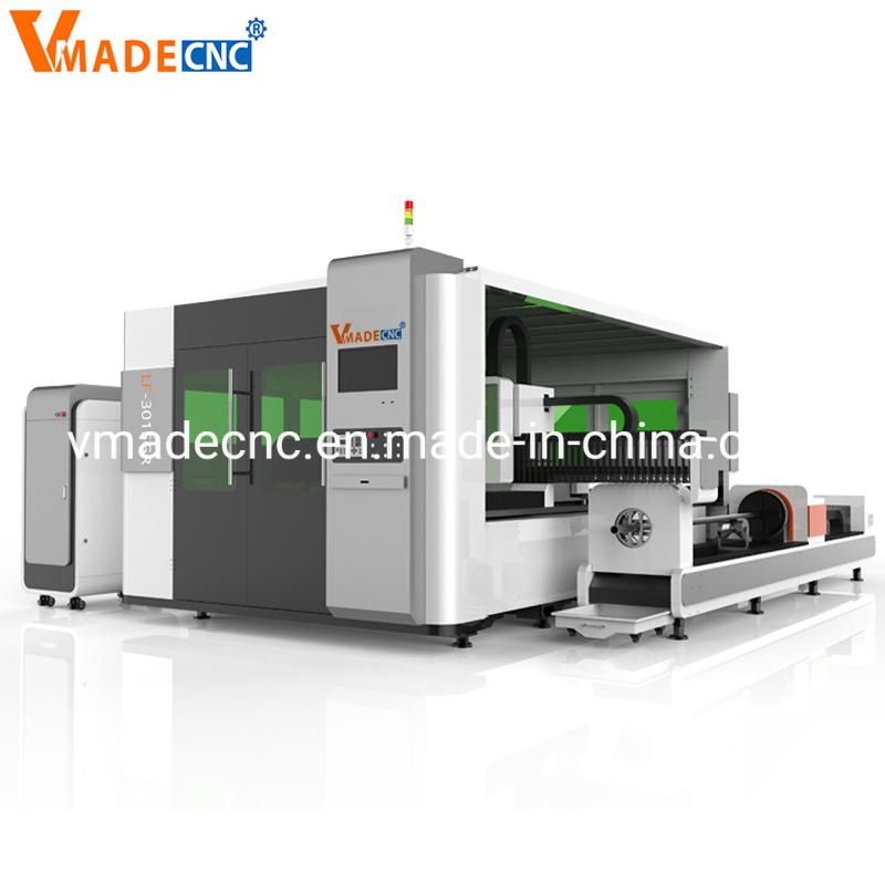 Hot Selling Cover & Shuttle Table Fiber Laser Cutting Machine for Sheet Metal 6020