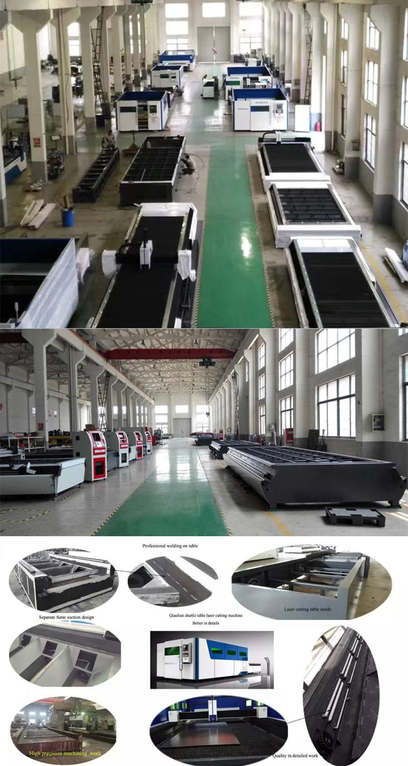 Ce Certification Metal Fiber Laser Cutting Machine (300W 500W 750W 1000W)