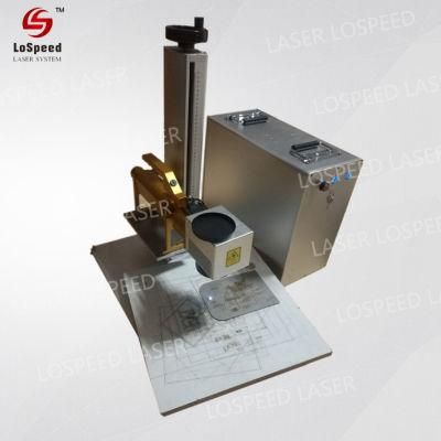 Hot Sales Hispeedmini Style 30W Stainless Steel Fiber Laser Marking Machine Engraving System