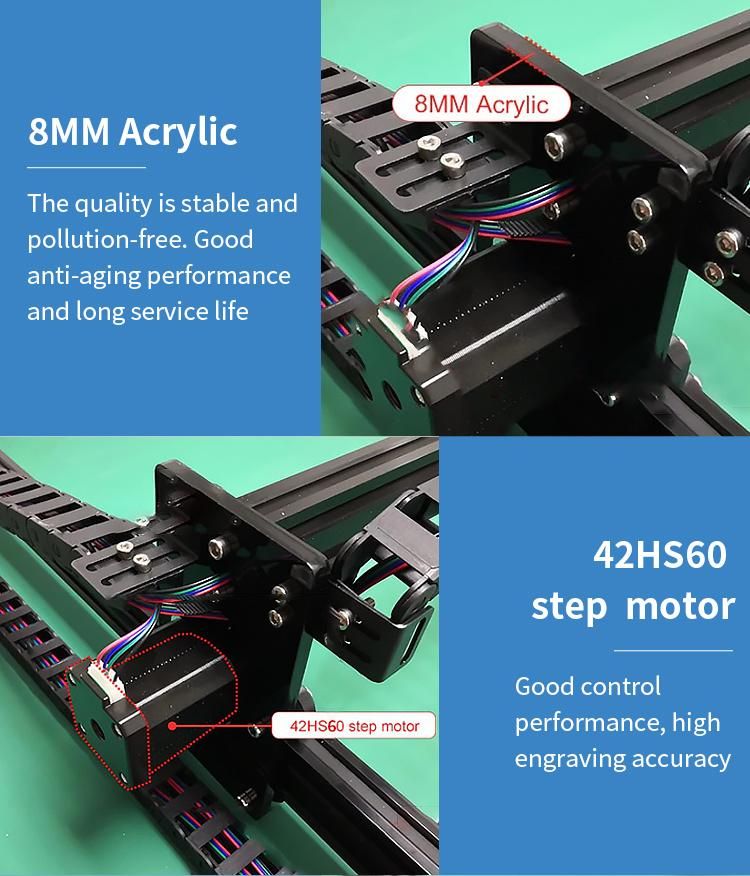 100*100cm Laser Engraving Machine with 80W for Acrylic and Metal