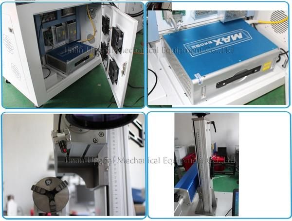 20W Fiber Laser Marking Machine with Rotary Axis for Pen Marking