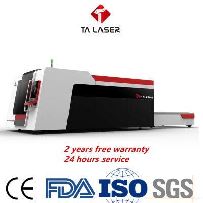 High Quality Ipg 1000W 2000W 3000W 6000W 8000W Fiber Laser Cutting Machine with Whole Enclosed Cover &amp; Exchange Platform