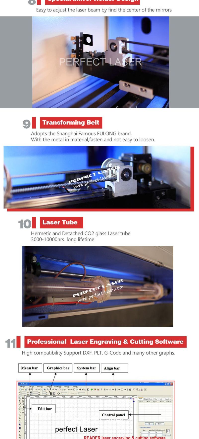 Hotsale 60W/80W/100W/120W/150W Wood/Acrylic CO2 Laser Cutting Machine