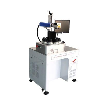 2017 Fiber Laser Marking Machine for Marking LED Blubs with 8 Position