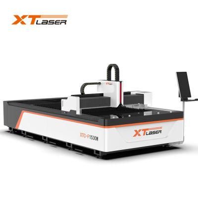 Open Type 3000W CNC Laser Metal Cutting Ss Aluminum Machine