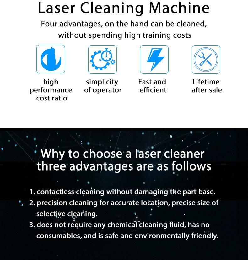 Pulsed Laser Cleaning Machine for Metal Rust Removal in Different Specifications