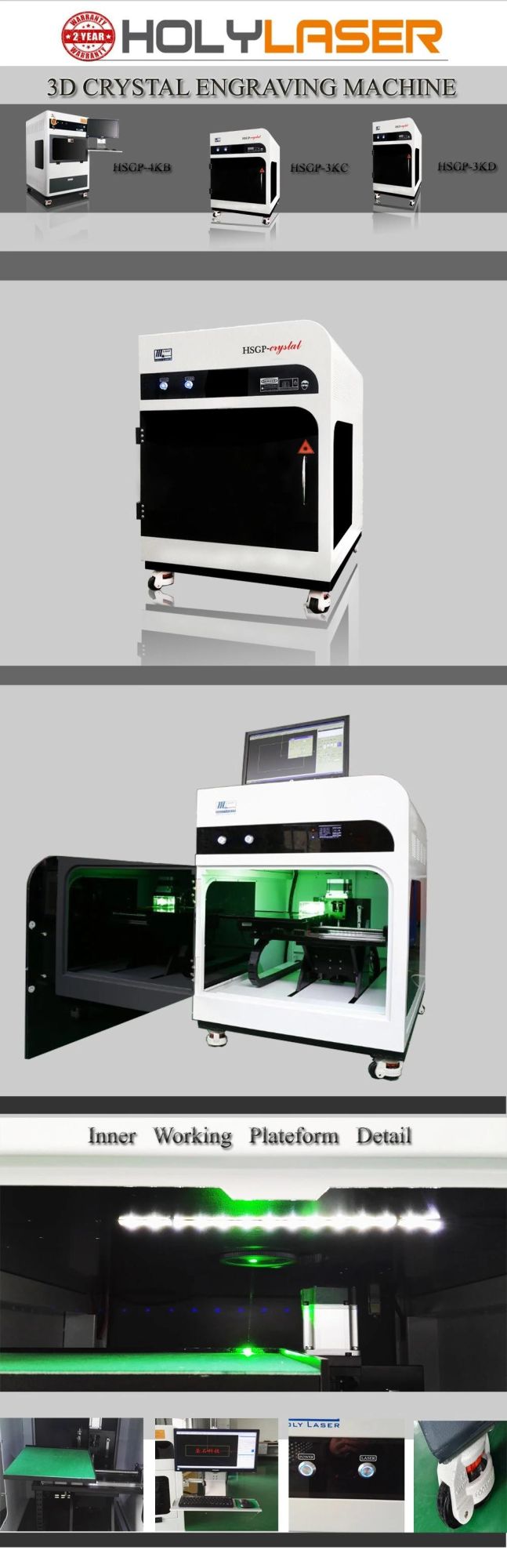 3D Laser Crystal Inside Engraving Machine Machine