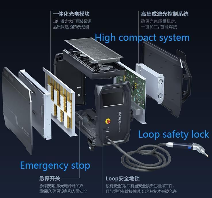 1500W Air Cooling Max Handheld Laser Welding Machine