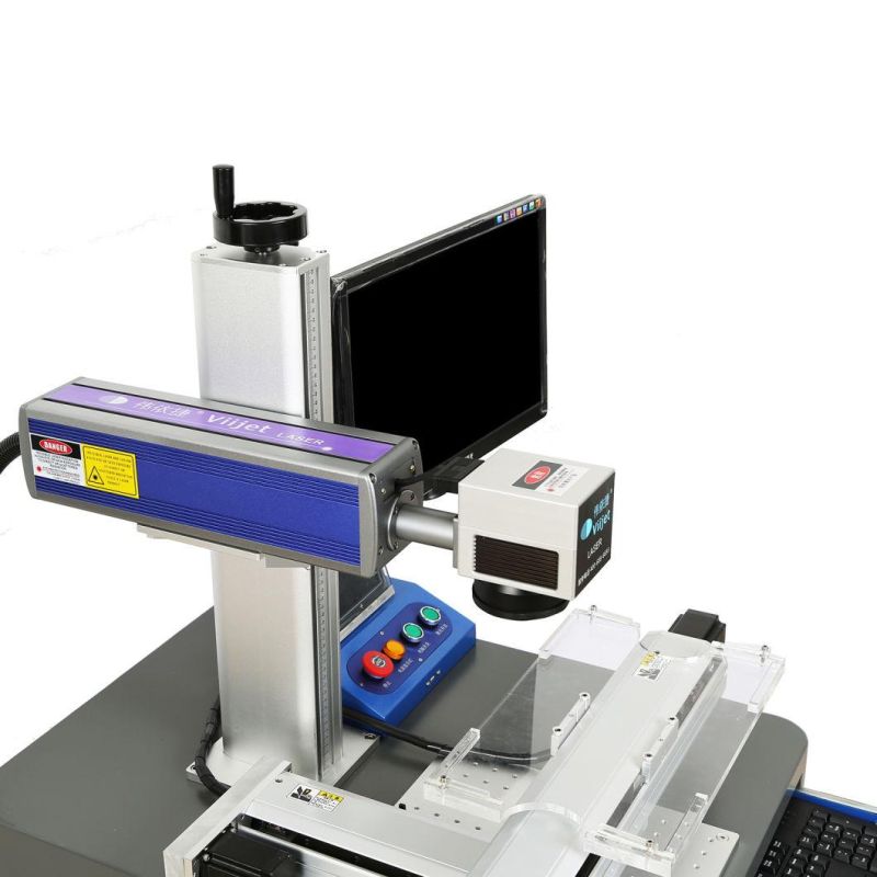 Fiber Laser Intelligent Laser Marking/Printing Machine for Button Battery