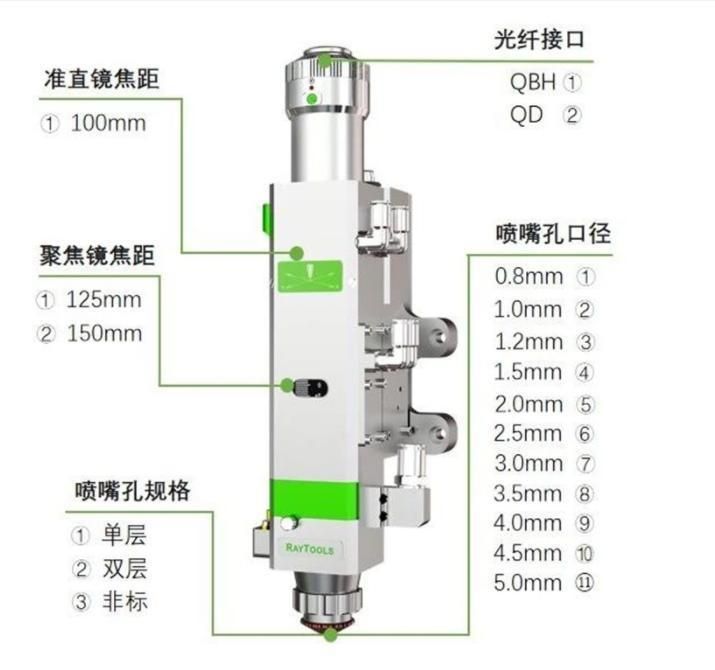 Online Sale Raytools Auto Focusing Fiber Laser Cutting Head Bm111 /Bm109