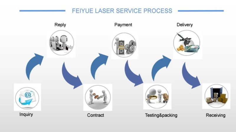 Fy6580d Feiyue Dual Double Drive Cutting Head NdFeB Magnet Plate CNC Precision Stainless Steel Aluminum Copper Sheet Metal Fiber Laser Cutter Cutting Machines