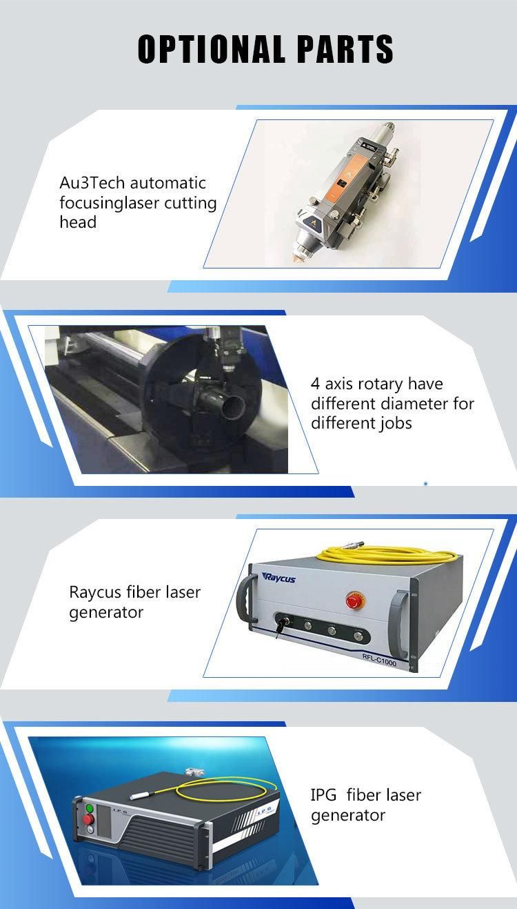 Cheap High Quality CNC Tube and Plate Metal Cut Router Ipg Raycus Steel Fiber Laser Cutting Machine