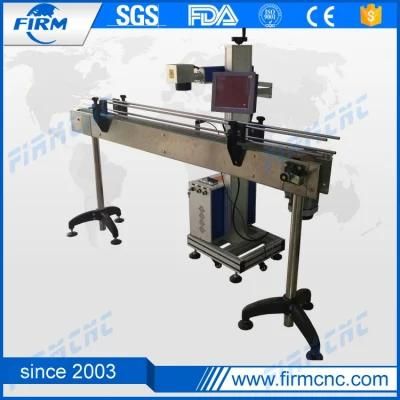 Flying Fiber Laser Marking Machine 30W for Metal Plate Pens