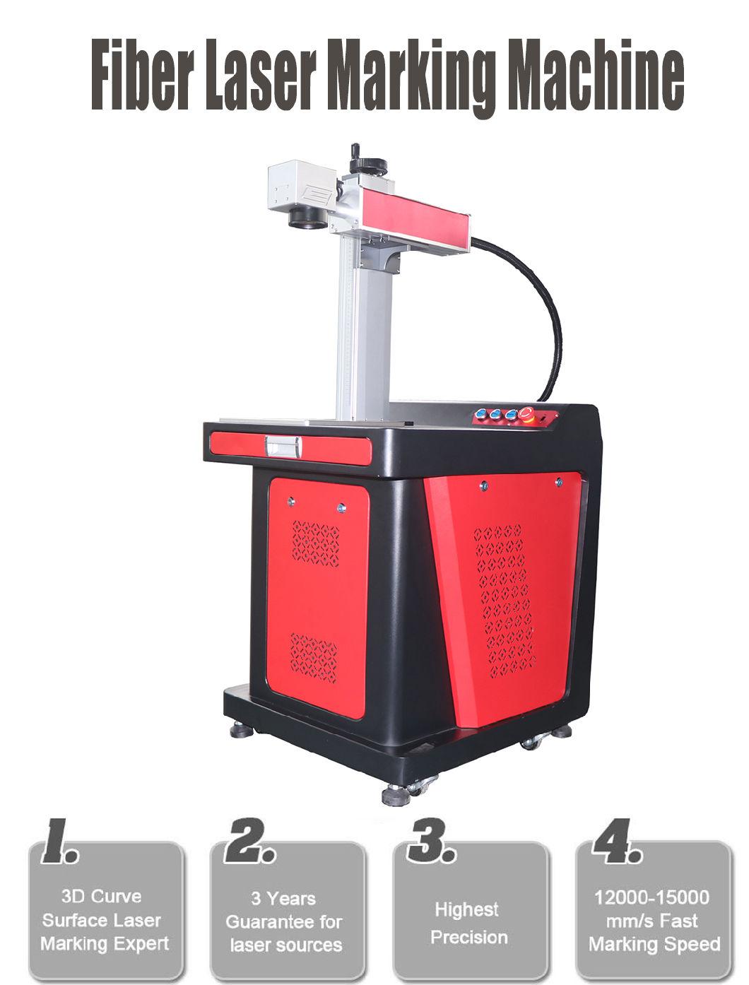 Laser Marking Machine for Key Chain Red Wine Bottle Steel Pipe