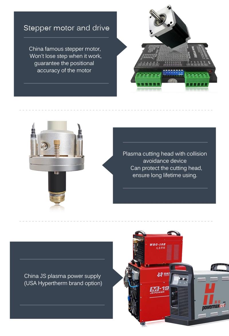 CNC Electric Height Torch Plasma Cutting Machine Cutter Table